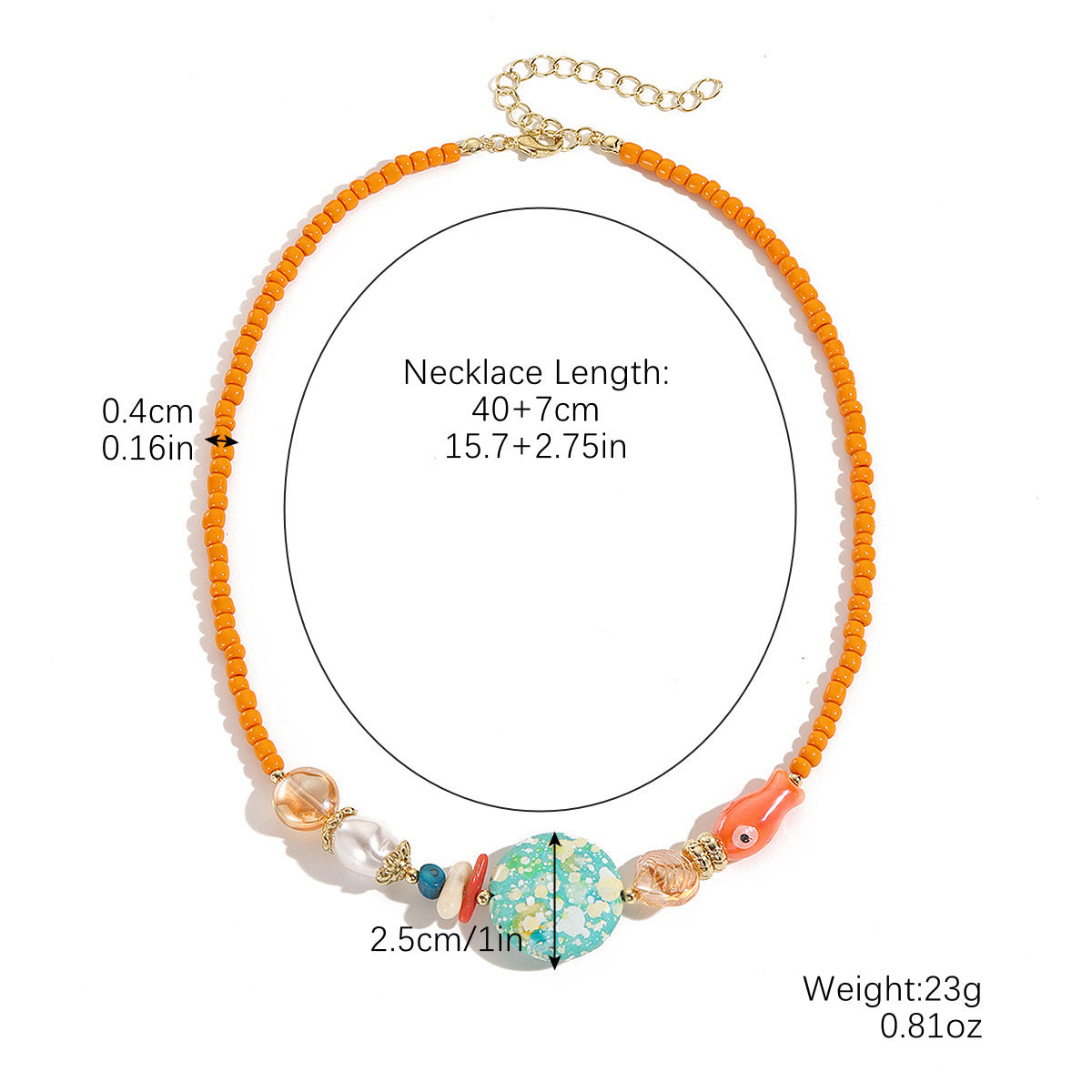 Wholesale Colorful Beaded Bohemian Necklace