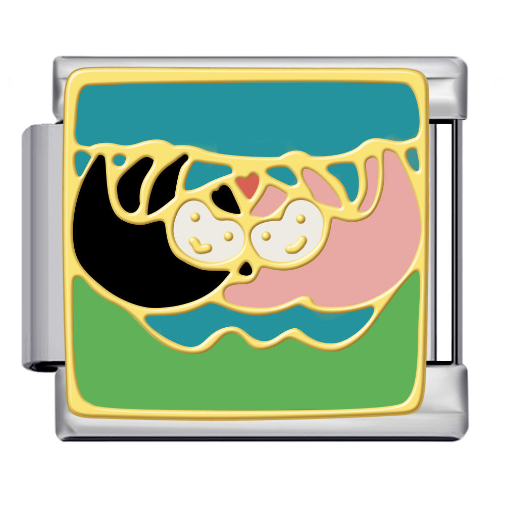 Wholesale Italian Charm Bracelet 9mm DIY Splicing Cute Creative Stainless Steel Composable Bracelet