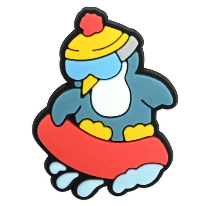 Wholesale  Random 100pcs ski series PVC Soft Rubber Shoe Buckle Decoration