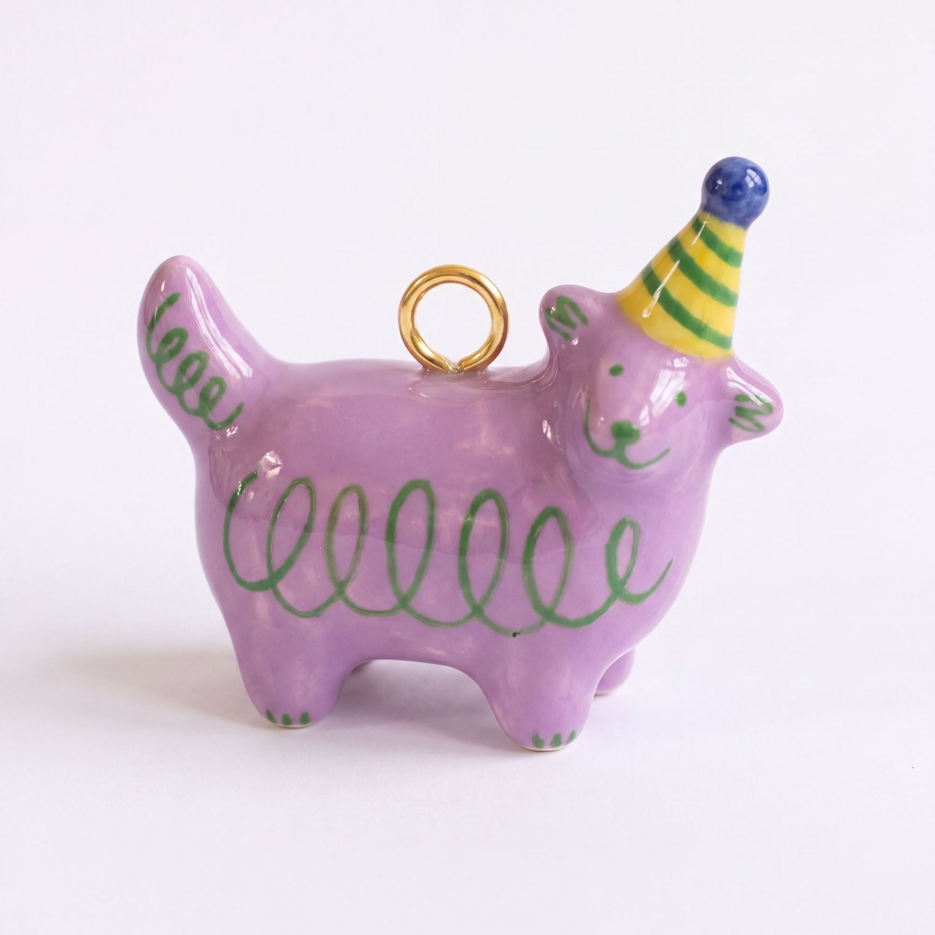 Wholesale Painted sy Cat 3D Pendant Colorful Drip Oil Design Top Hat Cat Charm For Necklace Bracelet Making Trendy Jewelry Accessory