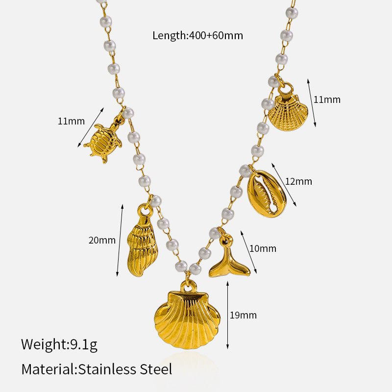 Wholesale Stainless Steel Marine Series High-End Necklace