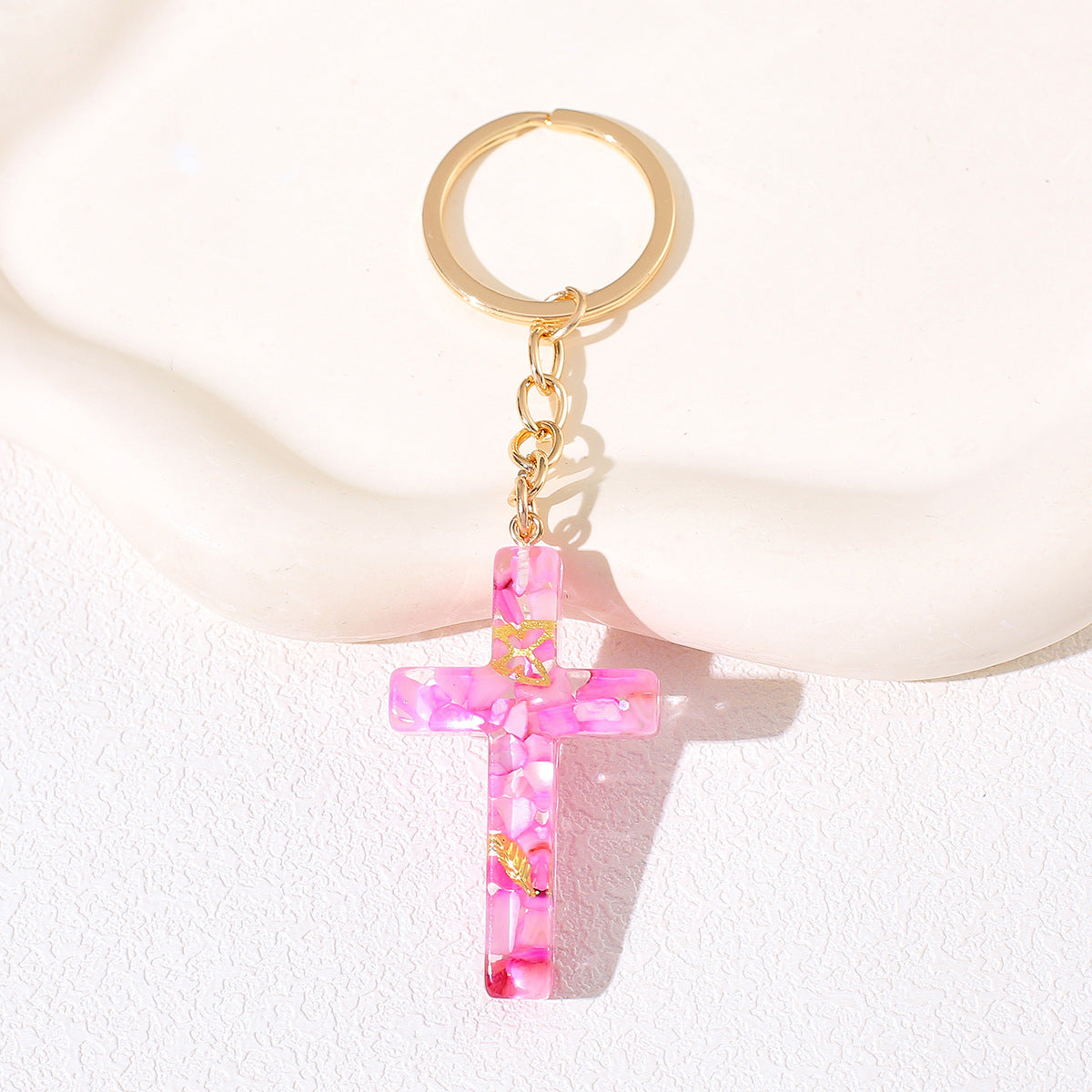Wholesale Diamond Cross Pendant KeyChain