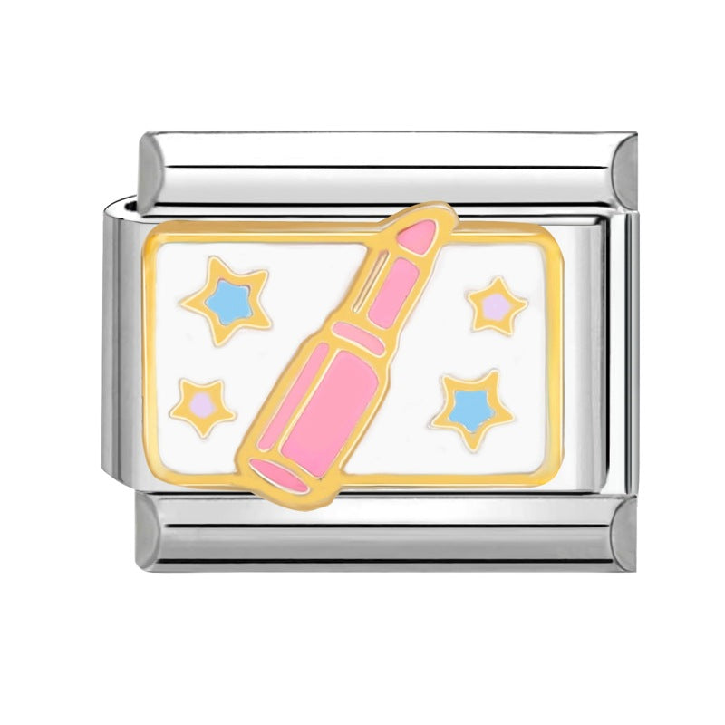 Wholesale Italian Charm Bracelet 9mm DIY Splicing Cartoon Cute Titanium Steel Composable Bracelet