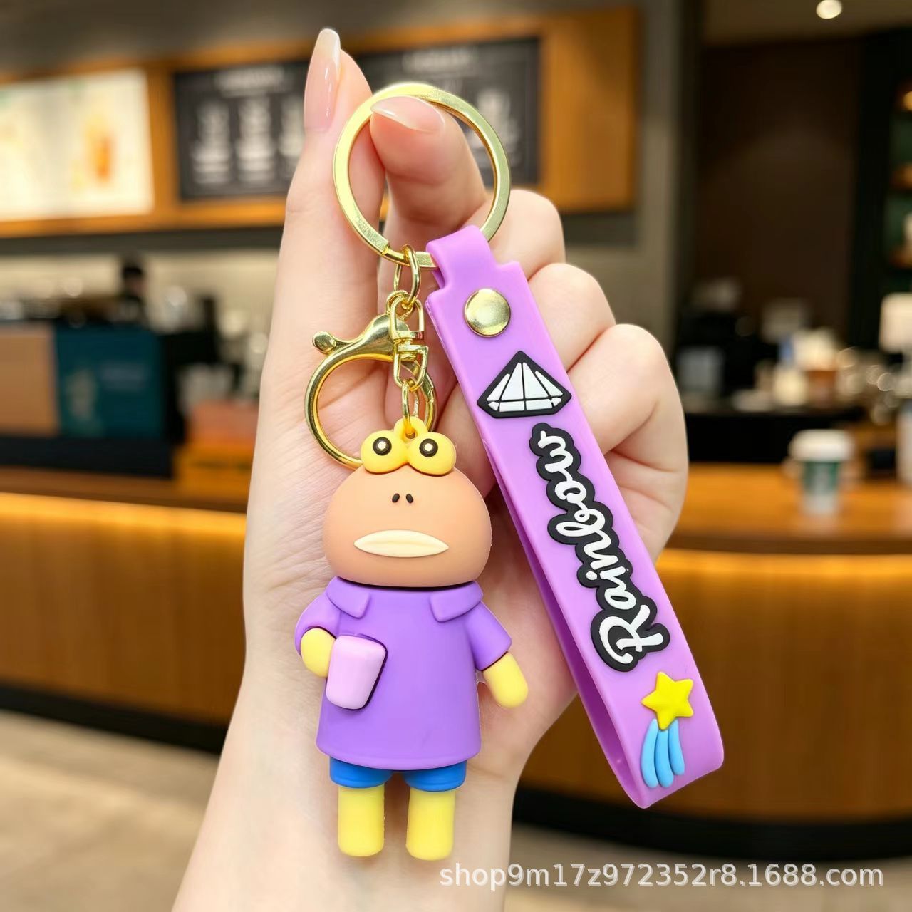 Wholesale SpongeBob Cartoon PVC Keychain - Funny Car Key Accessory or Bag Charm