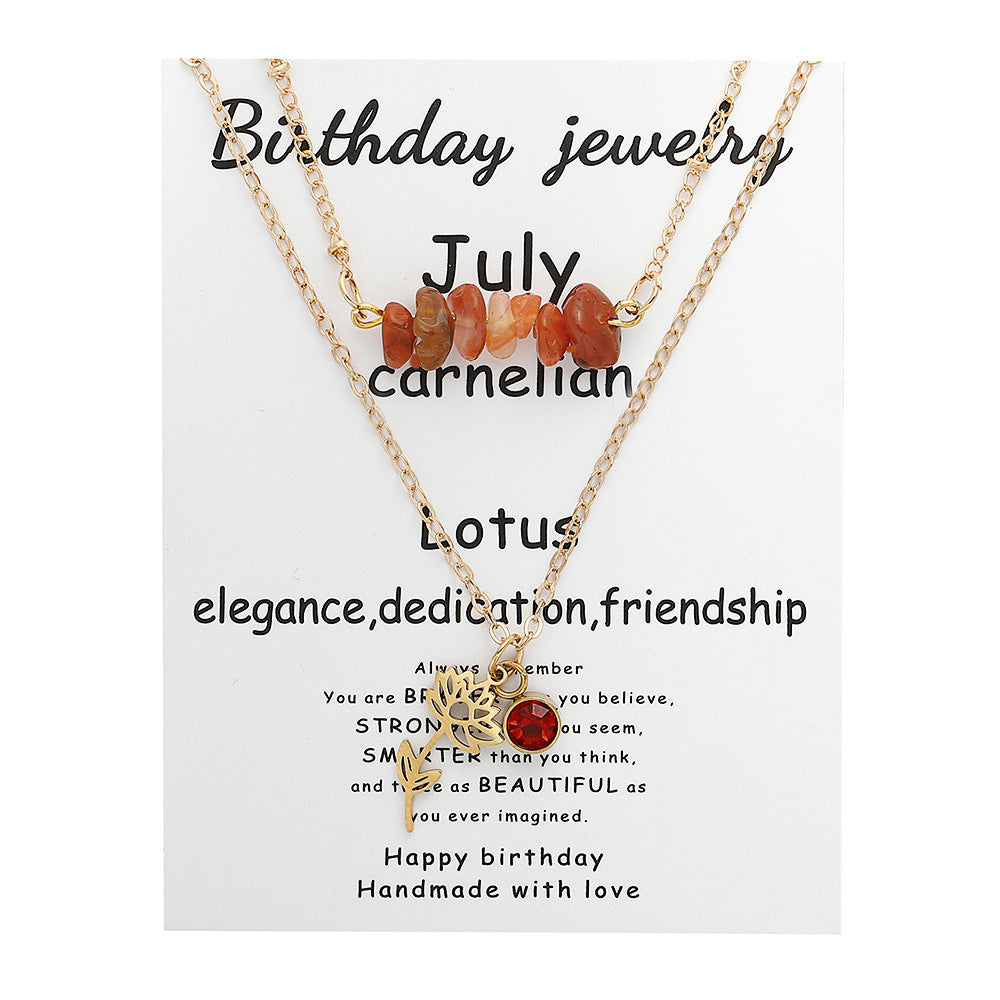 Wholesale  multi-layer green gold gravel necklace