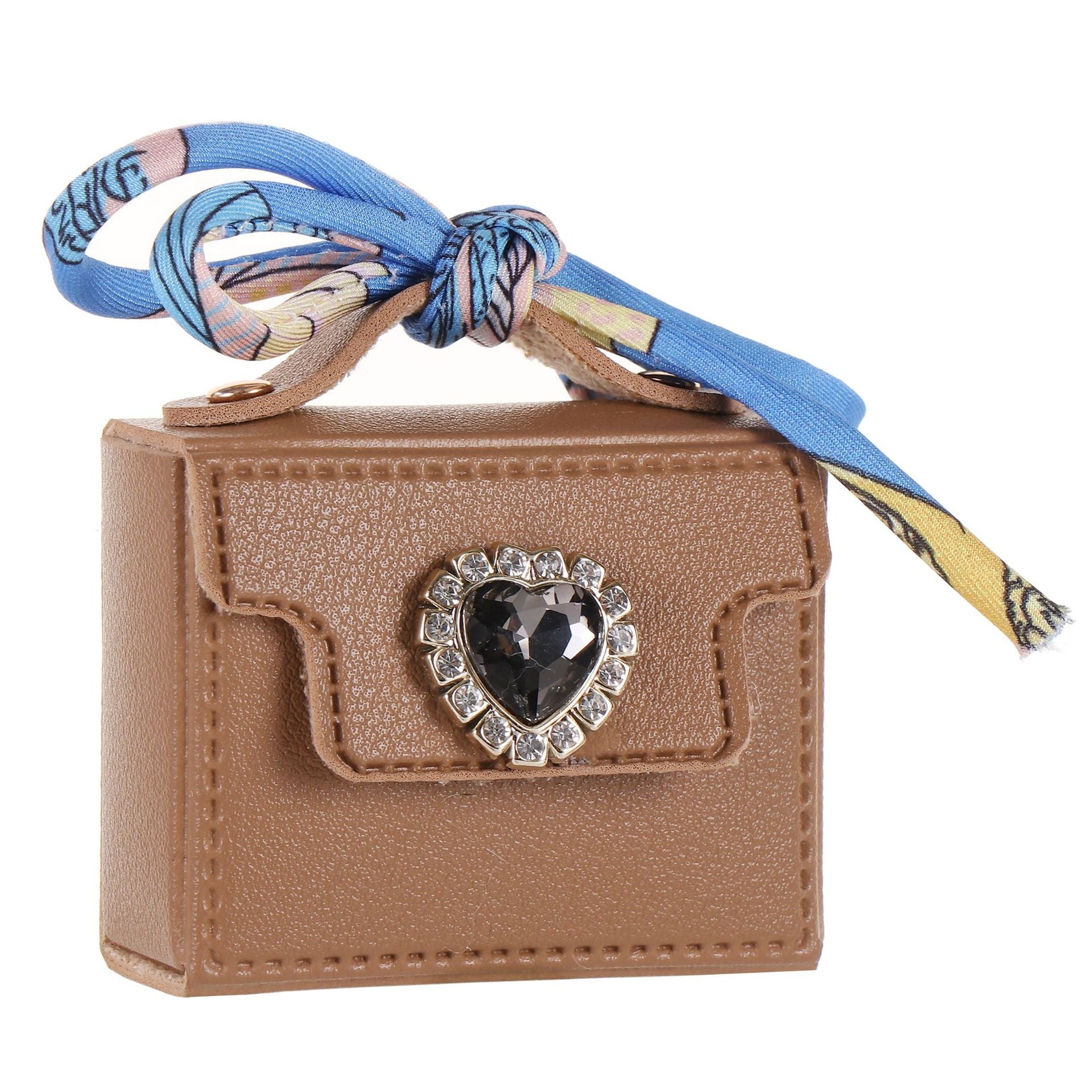 Wholesale Light Luxury Gray Leather Heart Bag Keychain Pendant With Rope Knot Stylish Fashion Accessory For Valentine S Gift And Boutique Resale