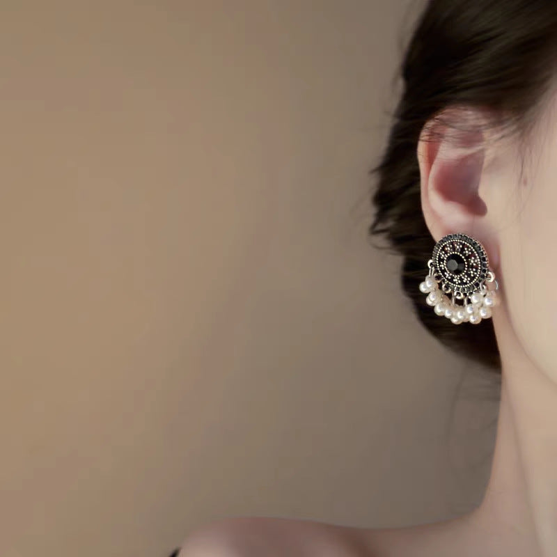 Wholesale Geometric Pearl Earrings Ethnic Style