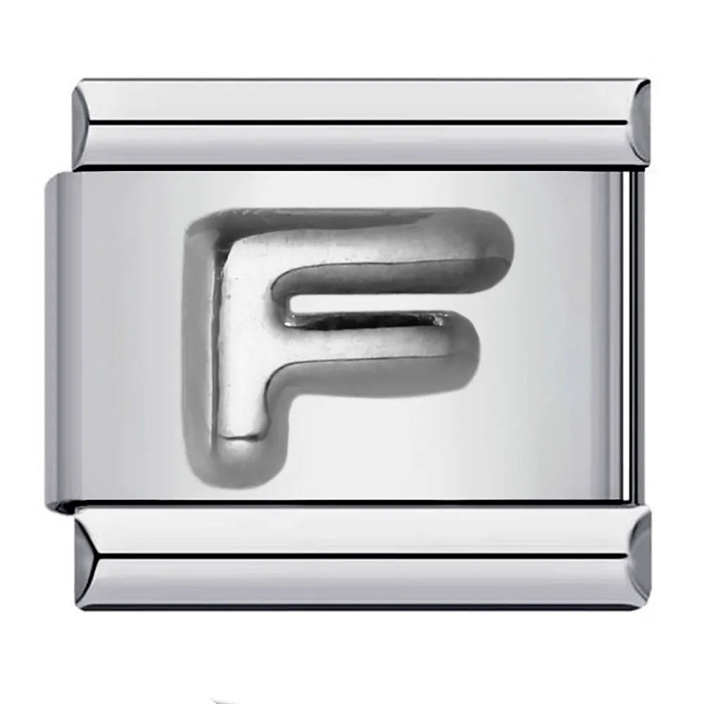 Wholesale Italian Charm Bracelet 9mm DIY punk Creative Stainless Steel Composable Bracelet