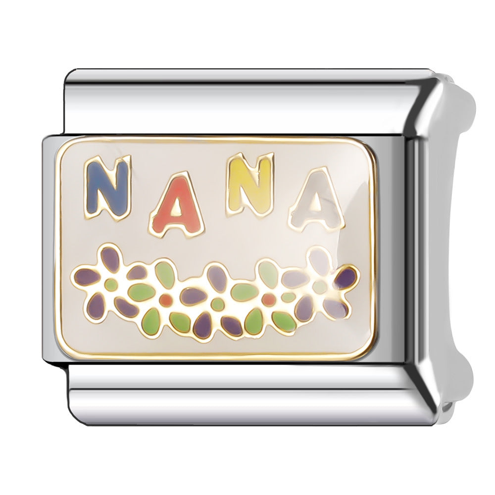 Wholesale Italian Charm Bracelet 9mm DIY Splicing Halloween Series Stainless Steel Composable Bracelet