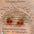 Wholesale Hand-made Red Agate Pure Cherry Earrings