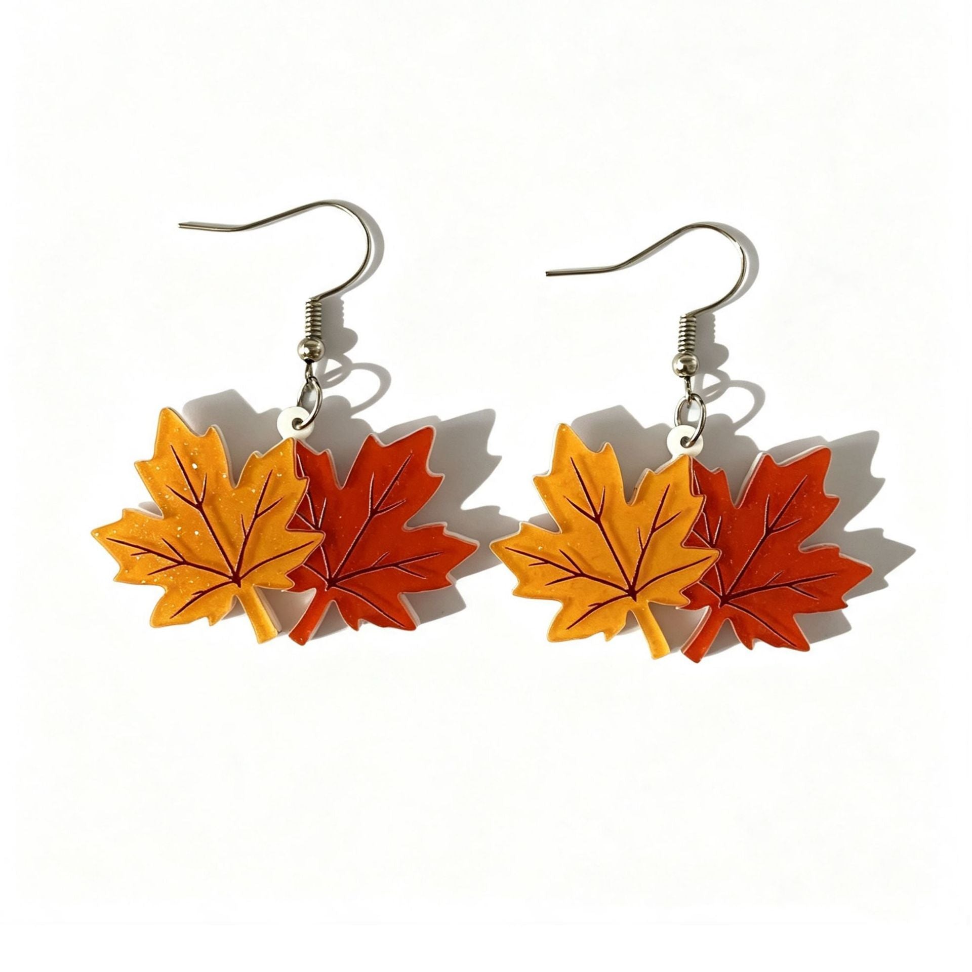 Wholesale Cute Turkey Maple Leaf Pinecone Acrylic Earrings For Thanksgiving Party Holiday Jewelry Accessory