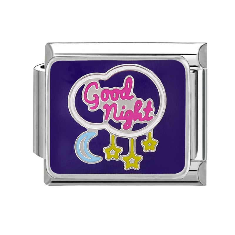 Wholesale  Italian Modular Bracelet 9mm DIY Splicing Removable Stainless Steel Combinable Bracelet