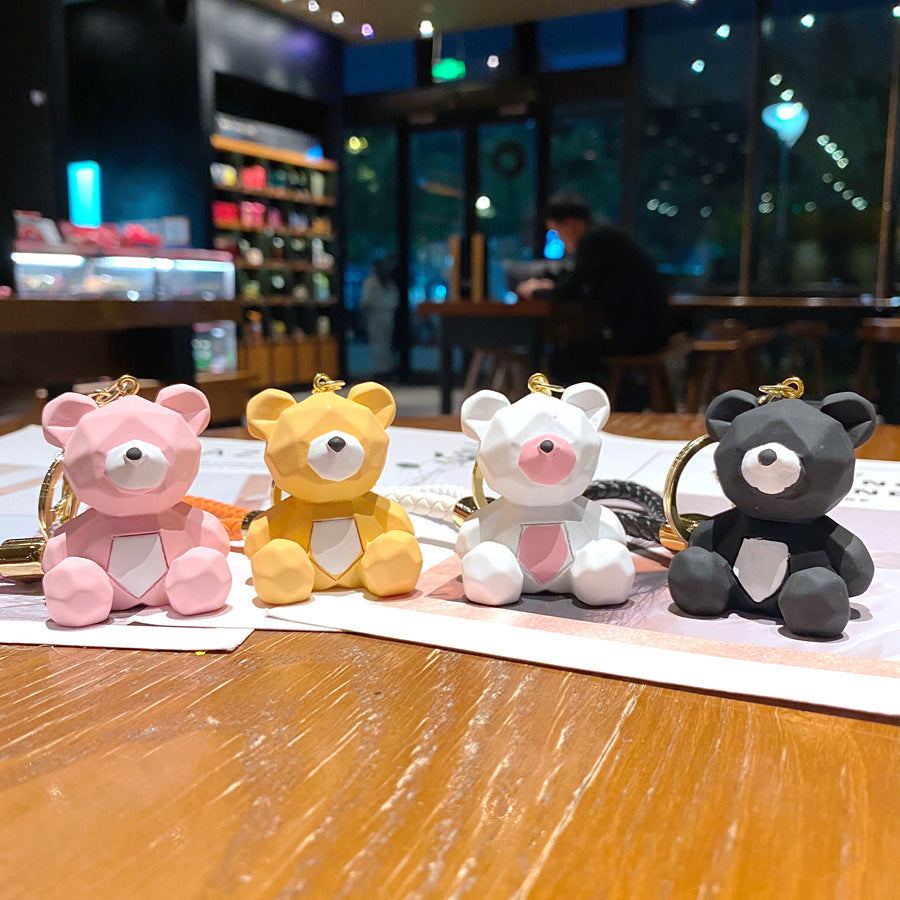 Wholesale Cartoon Cut Bear PVC Soft Glue Keychain ACC-KC-GongZ023