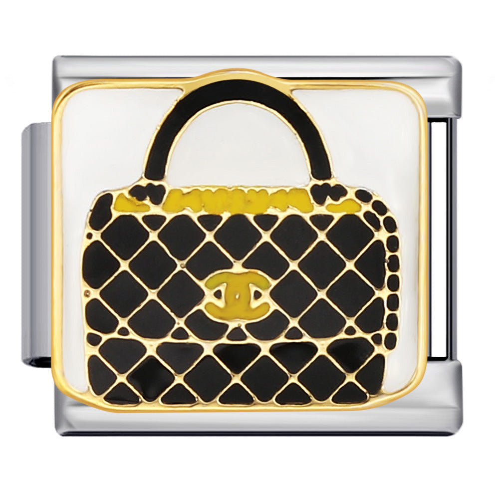 Wholesale Italian Charm Bracelet 9mm DIY Splicing Removable Exquisite Bag Stainless Steel Composable Bracelet