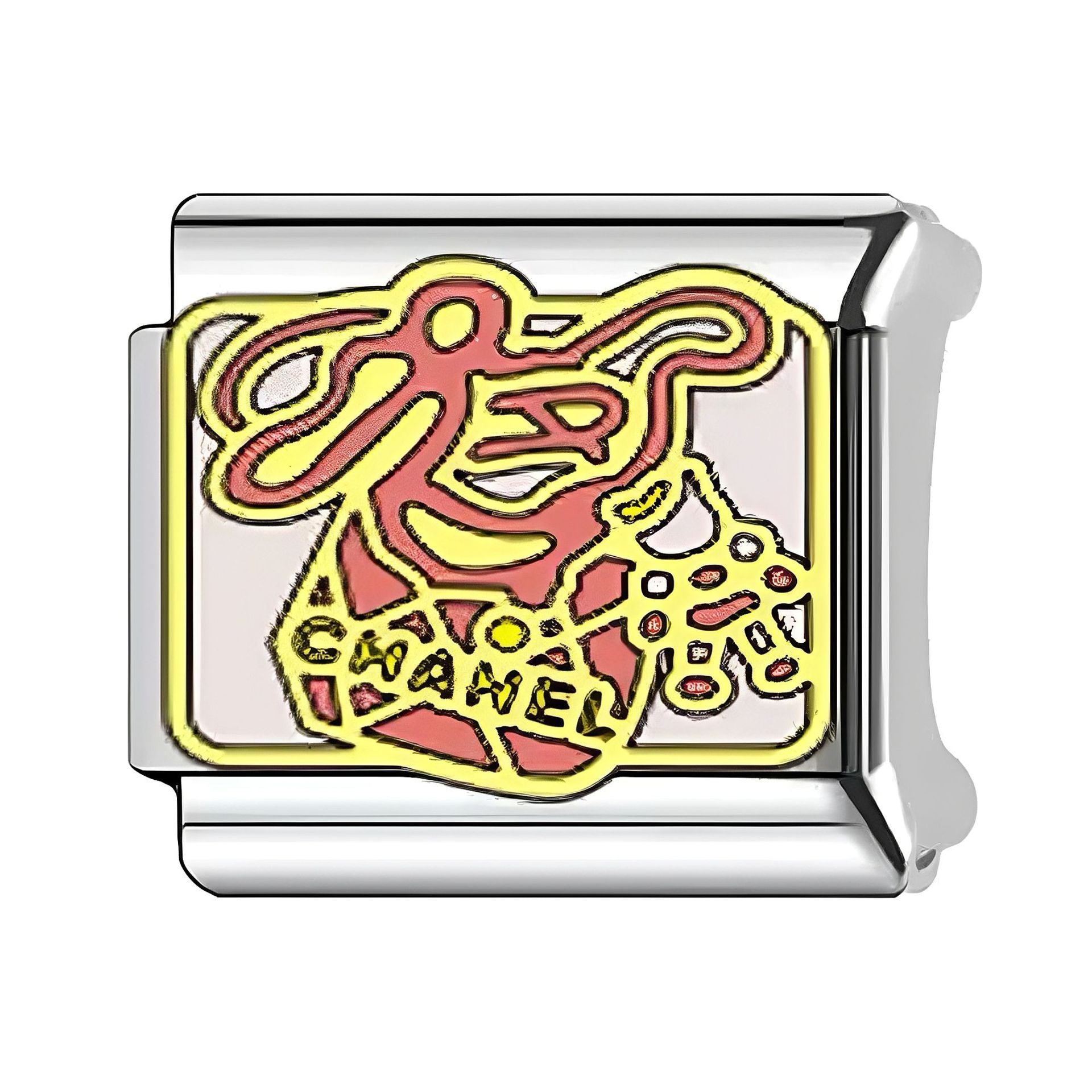 Wholesale Italian Charm Bracelet 9mm DIY Splicing Fashion Bag Pattern Stainless Steel Composable Bracelet