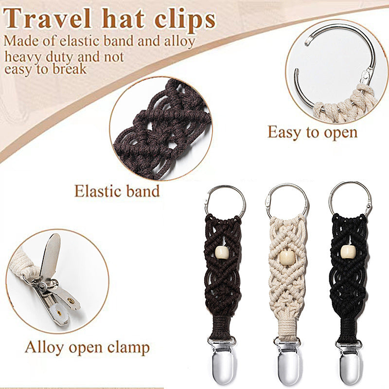 Wholesale Travel Hat Clip Outdoor Backpack Luggage Storage Clip Multipurpose Straw Hat ACC-HP-BangNi003