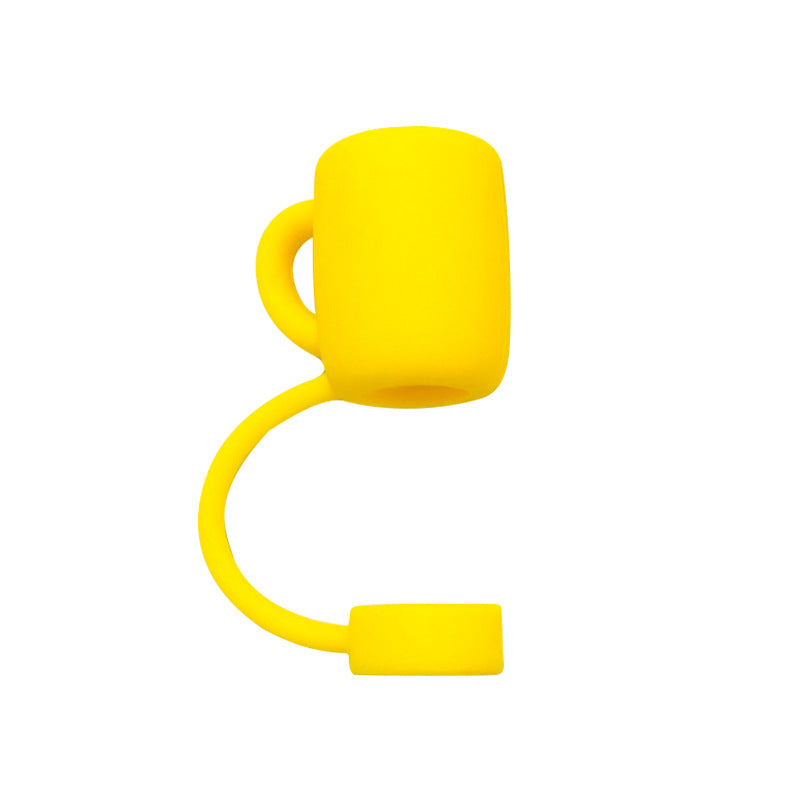 Wholesale 10pcs 10mm Straw Cover Silicone Straw Caps for Cup Decoration Straw Tube Cap ACC-SCR-WDX003