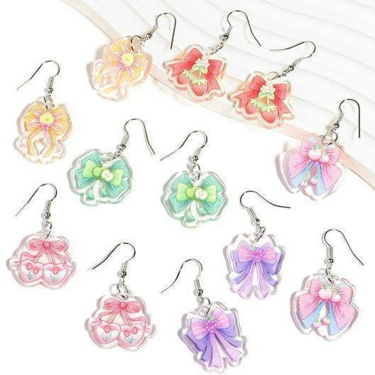Wholesale Christmas acrylic earrings personality trend travel design earrings