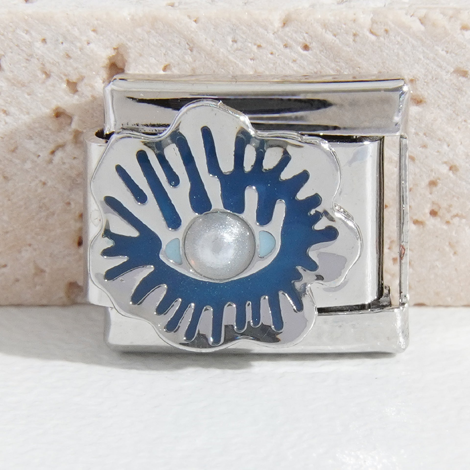 Wholesale Italian Charm Bracelet 9mm DIY Splicing Devil Eye Stainless Steel Composable Bracelet