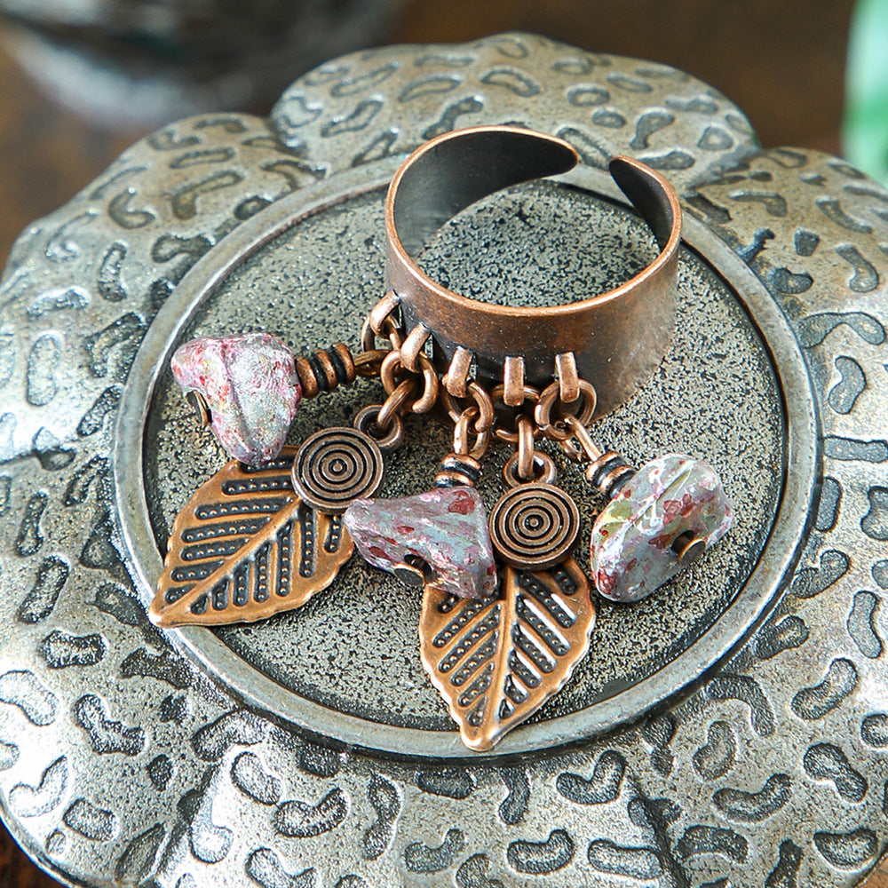 Wholesale Trendy Exaggerated Open Ring Alloy Handmade Couple Retro Jewelry Accessory
