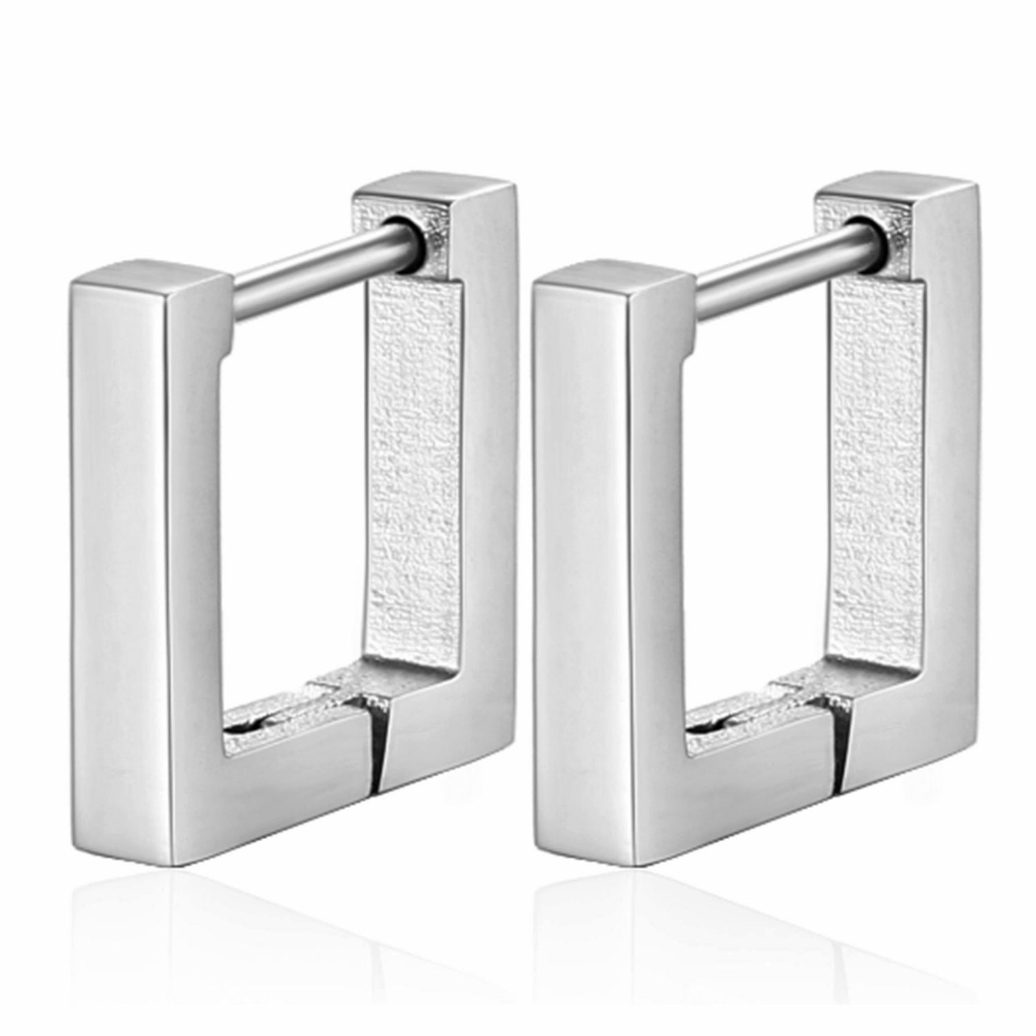 Wholesale Trendy Stainless Steel Geometric Ear Cuffs Unisex Electroplated Steel Tone Jewelry Accessory