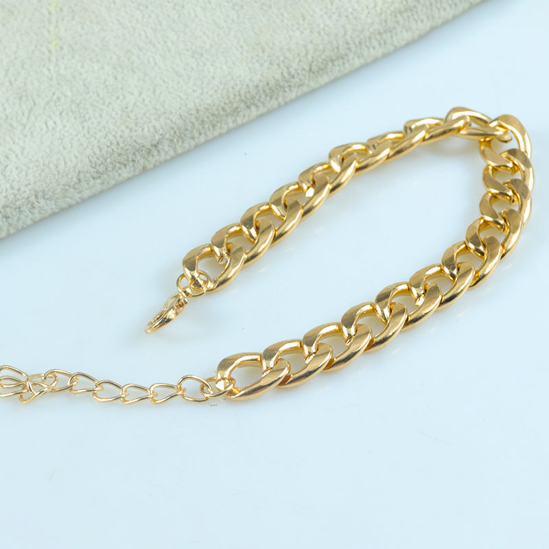 Wholesale chain paper clip bracelet bohemian simple adjustable multi-layer metal bracelet