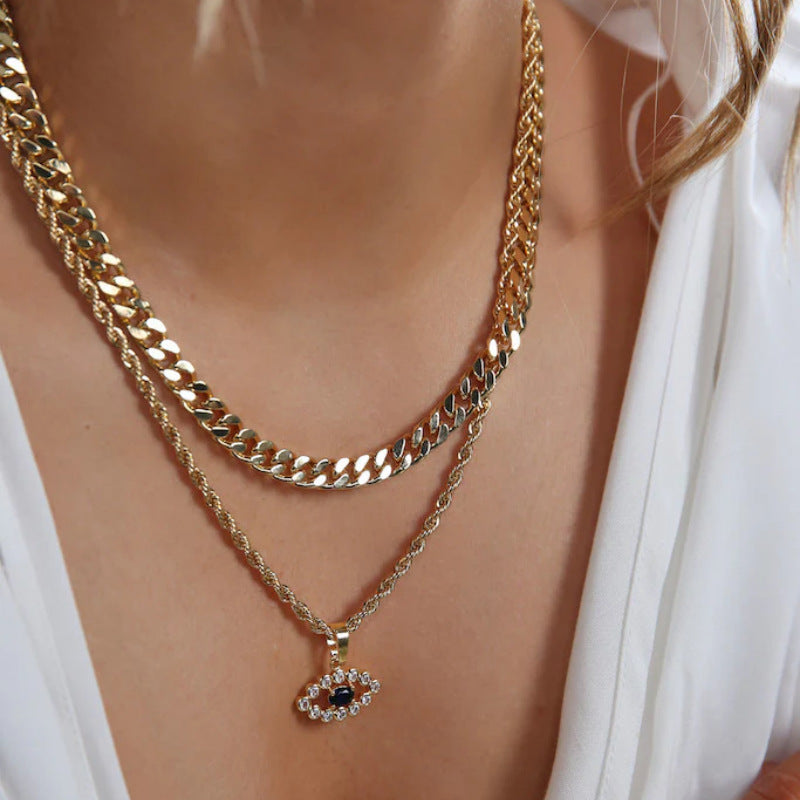 Wholesale Game console dragon heart five-pointed star zircon necklace