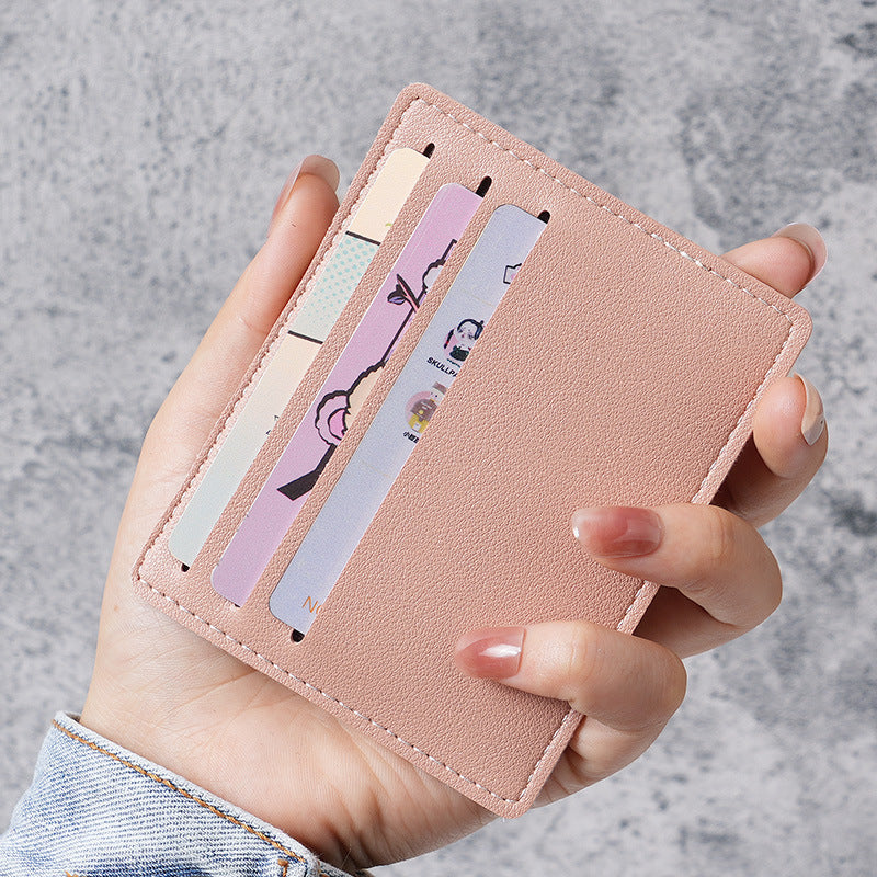 Wholesale PU Card Holder Urban Minimalist Ultra Thin Anti Magnetic Card Case Everyday Carry For Men Women Fashion Accessory Black