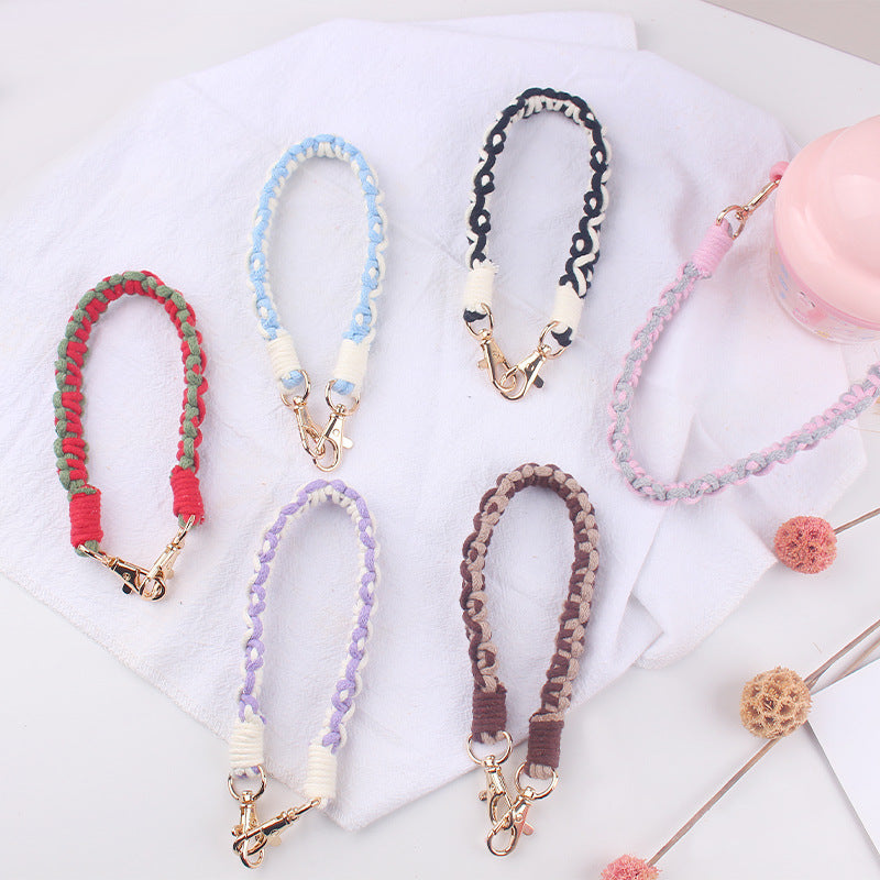 Wholesale  creative handmade woven pattern cup set cup rope cup belt cup accessories