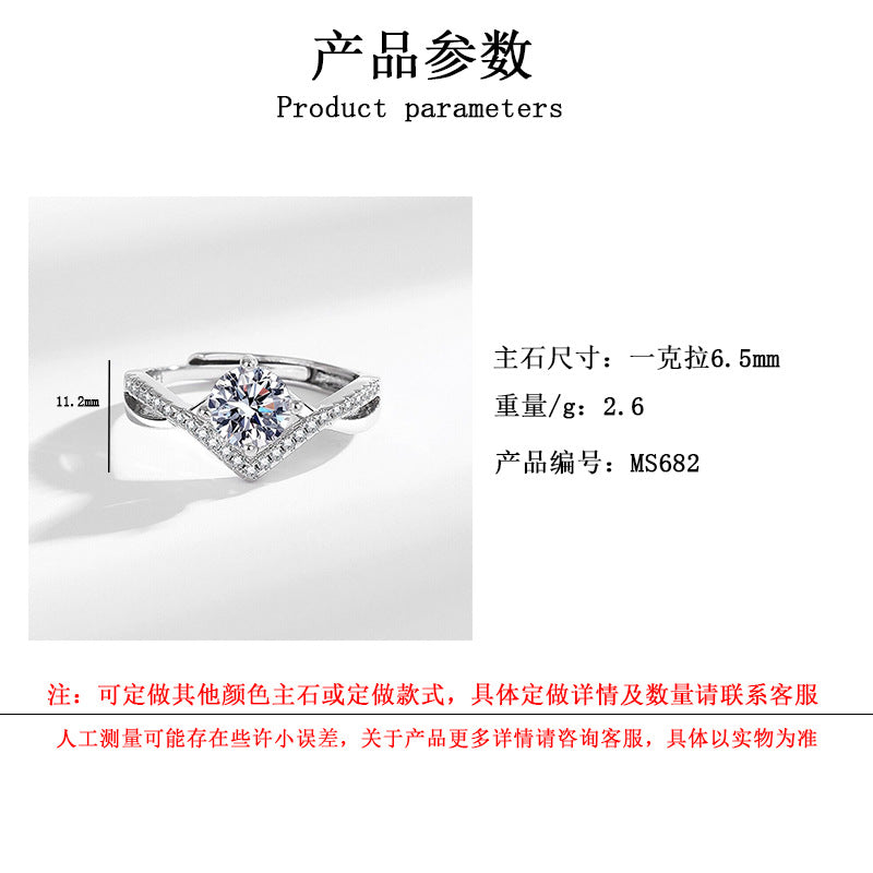 Wholesale Zircon  Moissanite Luxury Ring