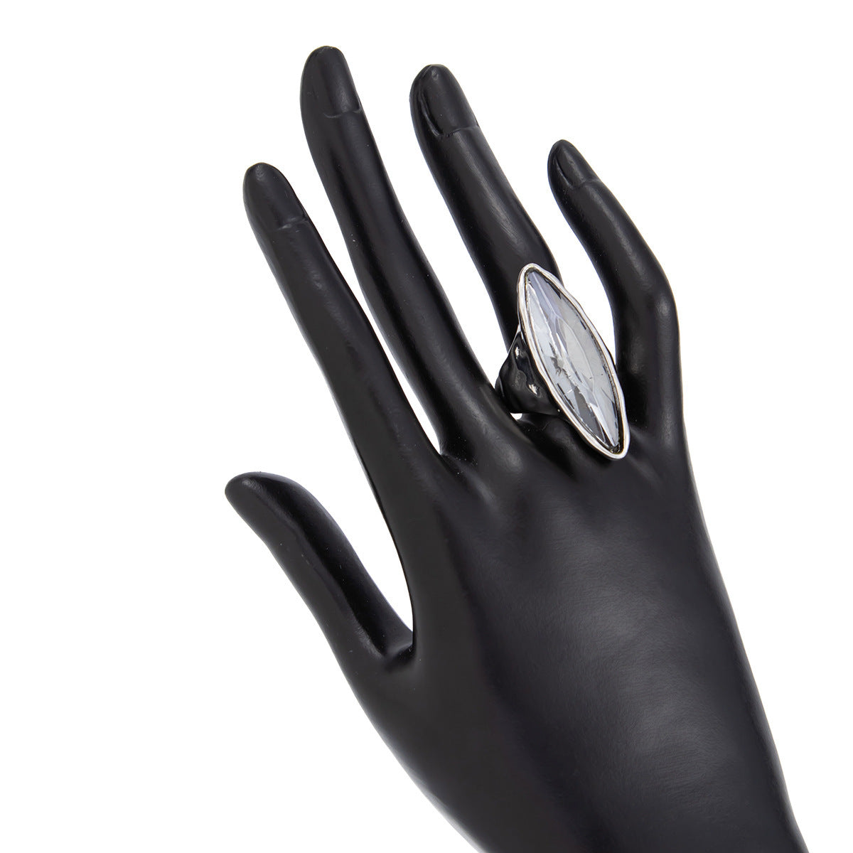 Wholesale marquise-cut acrylic diamond pendant long necklace