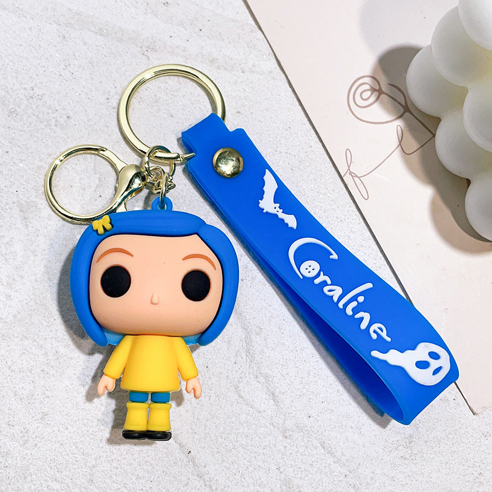 Wholesale Cartoon PVC Soft Glue Cute Keychain ACCVIP-KC-QiWei003