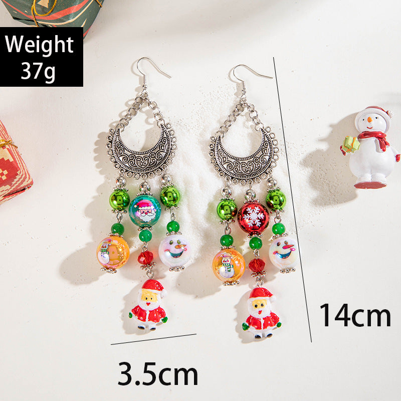 Wholesale Ethnic Style Beaded  Tassel Earrings