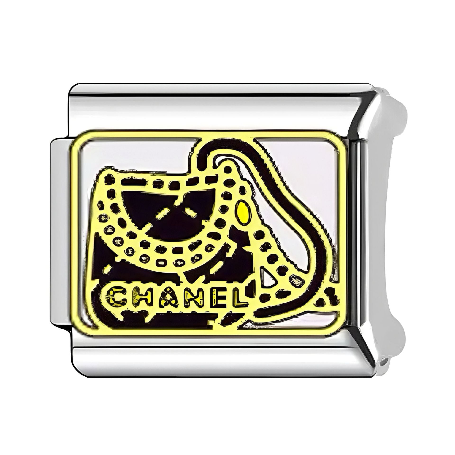 Wholesale Italian Charm Bracelet 9mm DIY Splicing Fashion Bag Pattern Stainless Steel Composable Bracelet