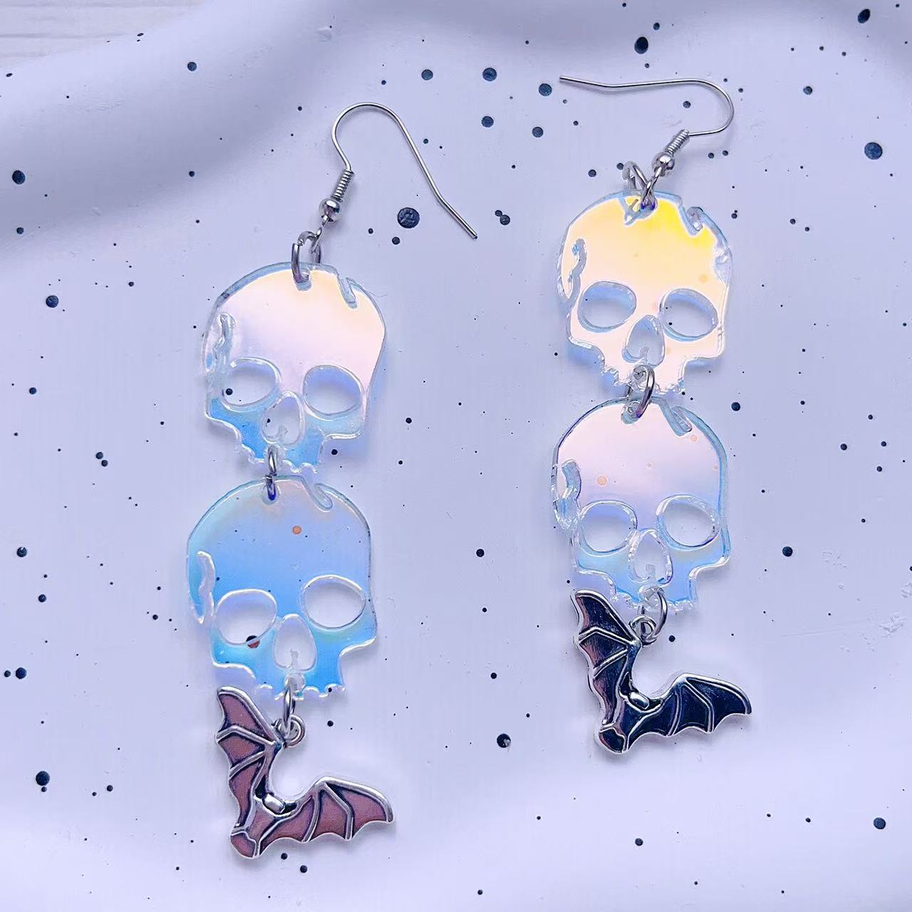 Wholesale Halloween Earrings Pumpkin Skull Spider Earrings