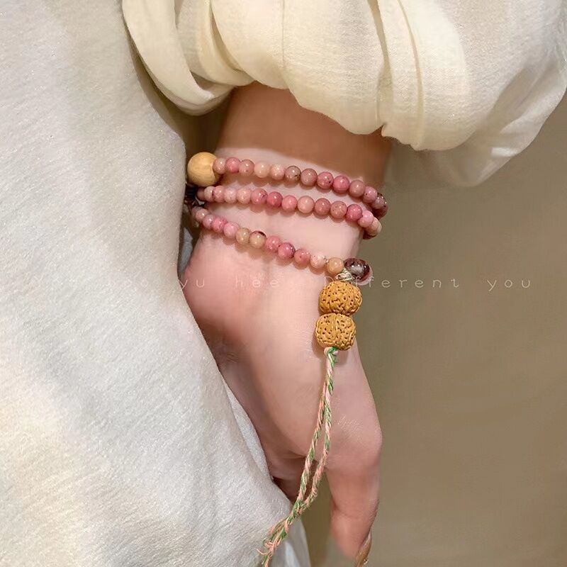 Wholesale  Multi-layer Stacked Wearing Peach Bead Bracelet