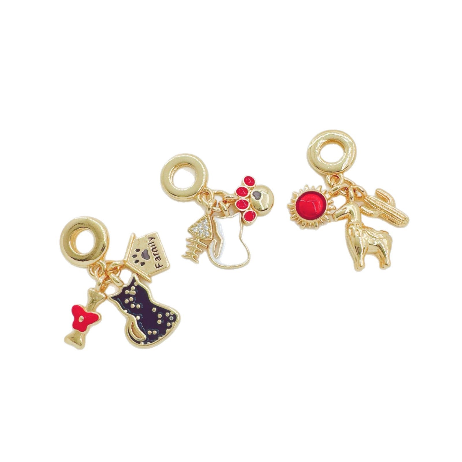 Wholesale European American Style Gold Plated Copper Necklace and Pendant Set Chic Jewelry for Women