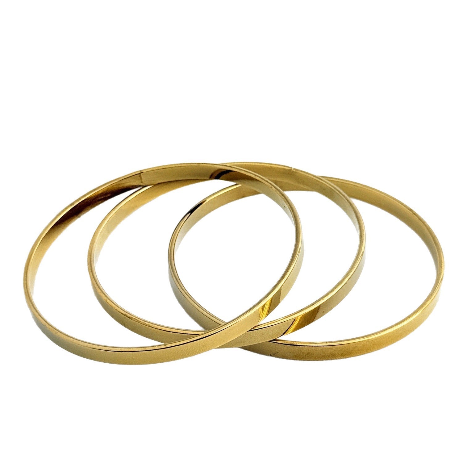 Wholesale Stainless Steel Plated Geometric Bangle Modern Minimalist Jewelry Accessory