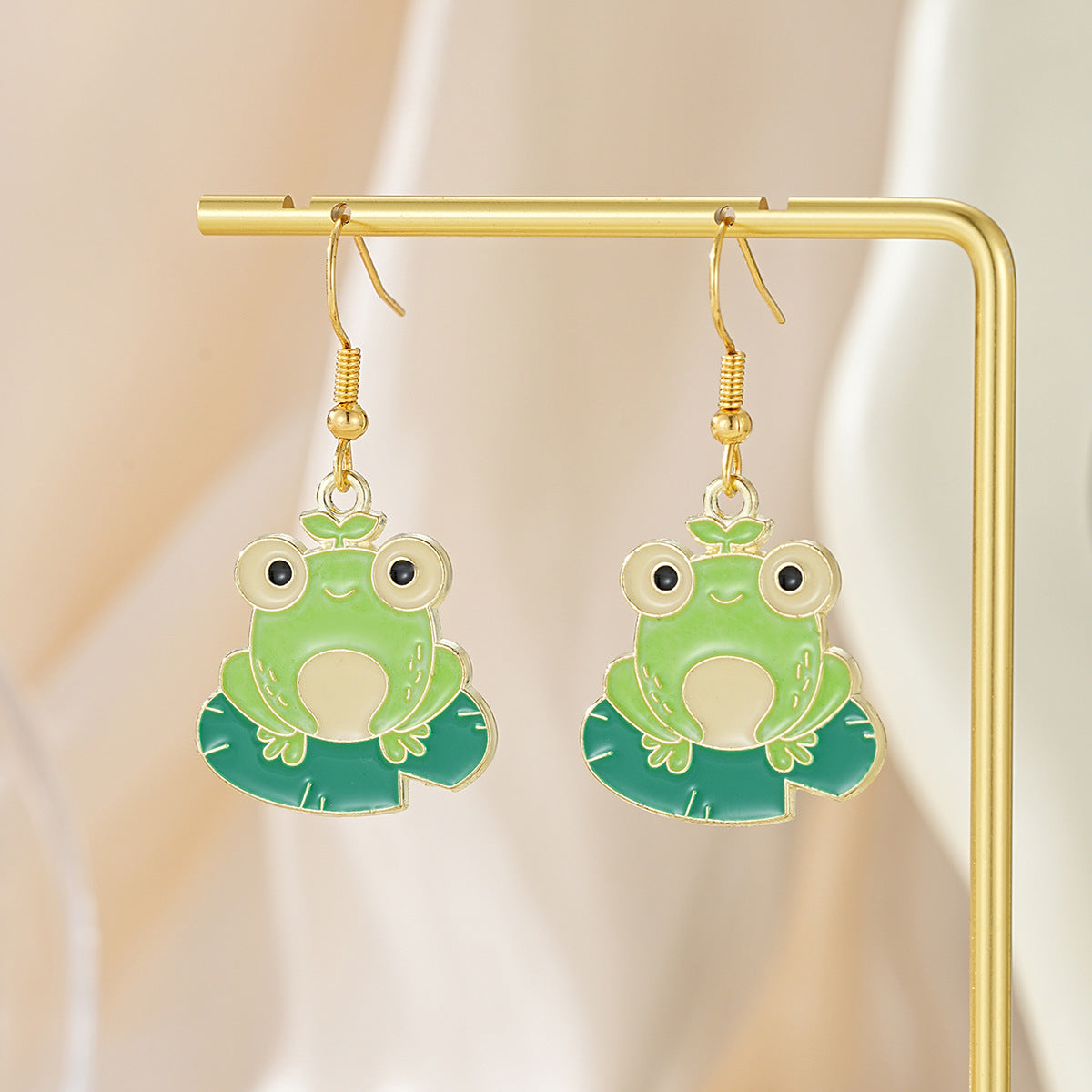 Wholesale cartoon frog rabbit cat puppy cute earrings