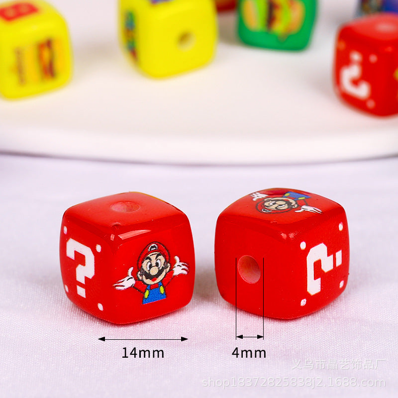 Wholesale random 10pcs Classic Cartoon Series Focal Beads DIY Bead Accessories ACCVIP