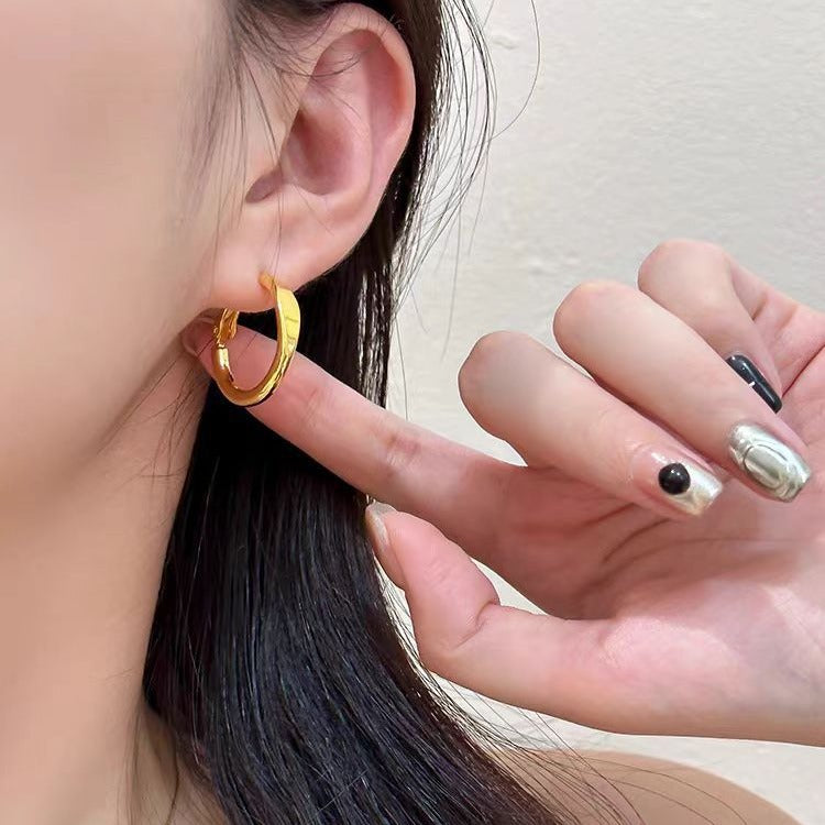 Wholesale Copper Plated 18K Gold Metal Wind Earrings ACC-ES-MiYe007