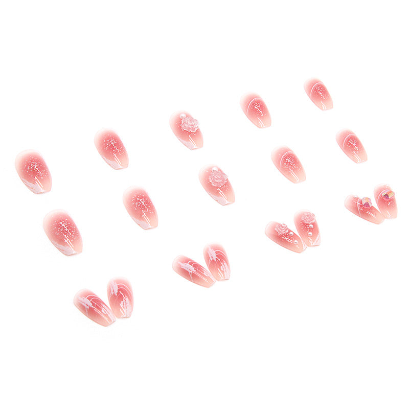 Wholesale 24 Pieces/box Ballet 3D Relief Nails Kits Nail Stickers