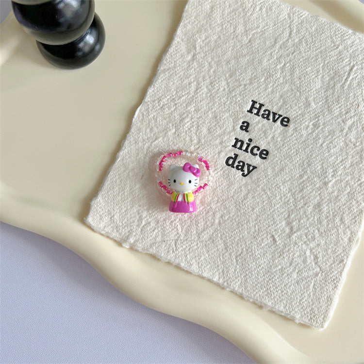 Wholesale  Beaded Cat Ring