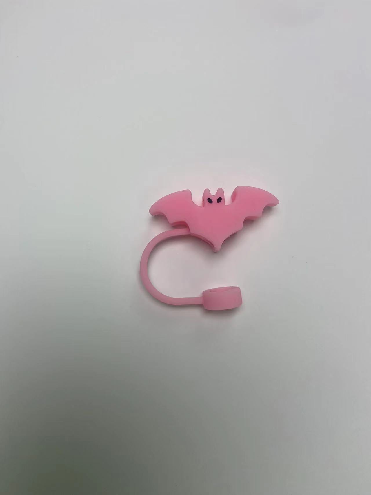 Wholesale  Skull Bat 10mm PVC Soft Straw Tube Cap