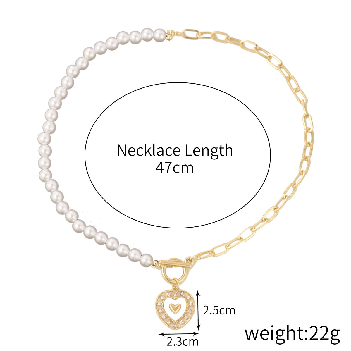 Wholesale Alloy Rainbow Love Necklace ACC-NE-ManYi013