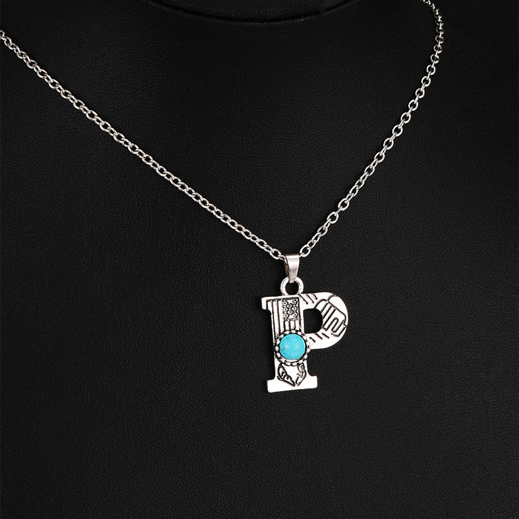 Wholesale Bourbon Mia Style English Letter Necklace ACC-NE-Yuj001