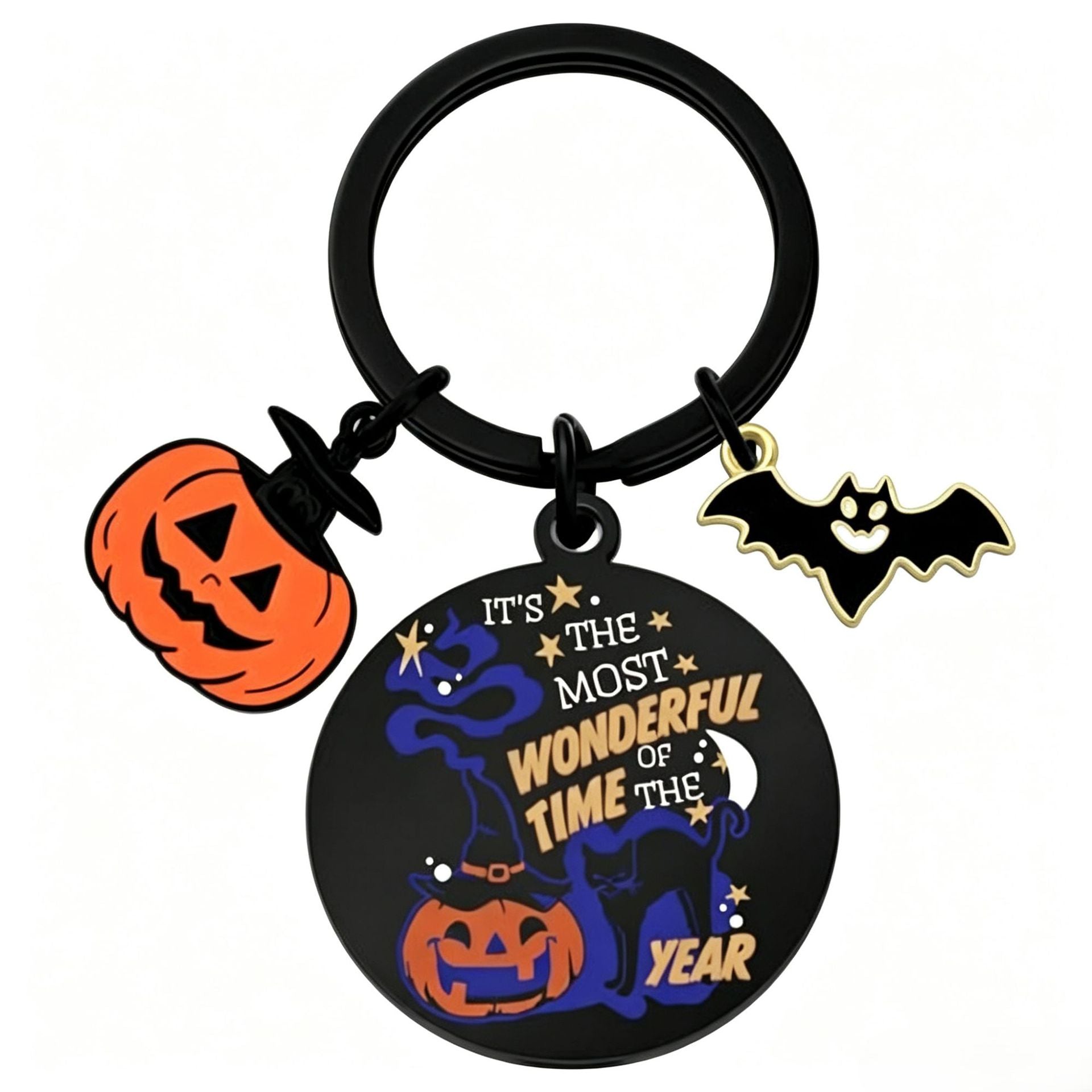 Wholesale  Ghost Pattern Stainless Steel Keychain Decorative Accessory for Party Gifts