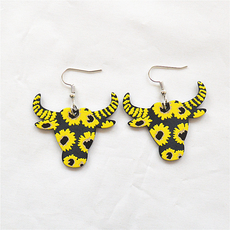 Wholesale Exaggerated Fun Acrylic Magic Mushroom Earrings ACC-ES-XN025