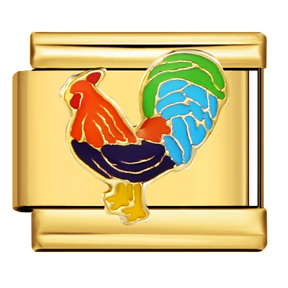 Wholesale Italian Charm Bracelet 9mm DIY Splicing Cute Creative Stainless Steel Composable Bracelet