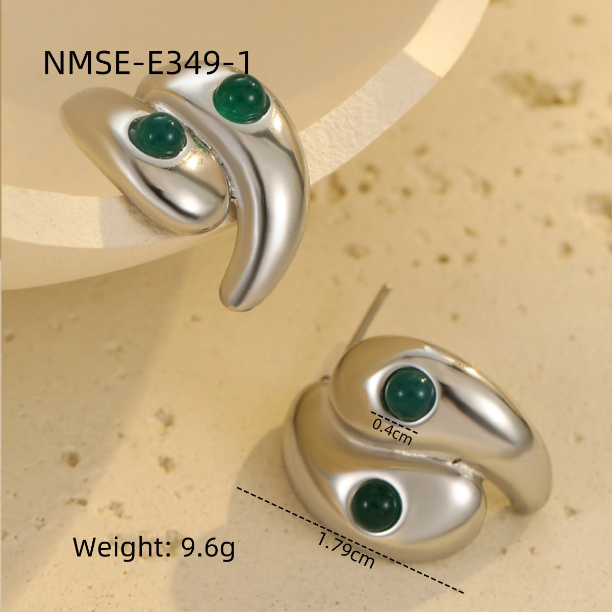 Wholesale Stainless Steel Tassel Heart Design Earrings